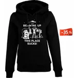 Mikina Stranger Things | Beam me up Druh: Dámské, Barva: Černá, Velikost: L