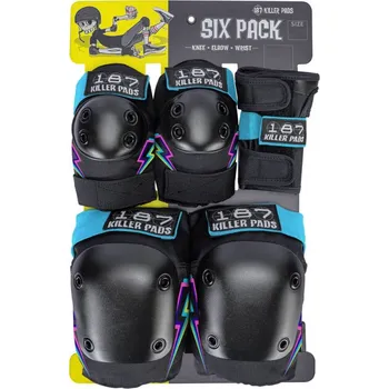 Sada chráničů 187 Killer Pads - Junior Six Pack - Electric Bolt - Dětská sada chráničů
