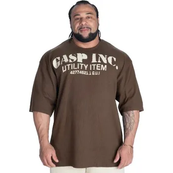 Gasp IRON THERMAL TEE TIMBER – tričko Gasp hnědé Velikost: XXL