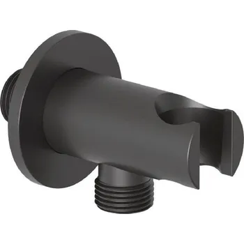 Sprchový držák Kludi A-Qa - Sprchové kolínko s držákem, matná černá 6556739-00