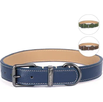 Obojek pro psa Kožený obojek Mountain Paws Faux-Leather Dog Collar Barva: blue, Velikost: S