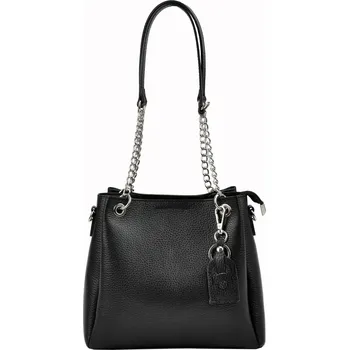 Kabelka Kožená kabelka přes rameno Luka 19-62 černá