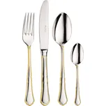 PINTINOX Příbor sada 24 kusů SETTECENTO GOLD FILET v dřevěné krabici