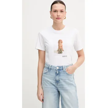 Pánské tričko Bavlněné tričko Barbour Bedale LTS0715 bílá 00X, vel. 38