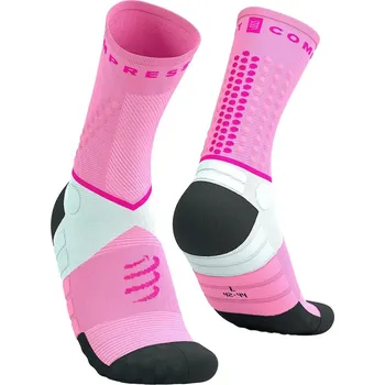 Pánské ponožky Ponožky Compressport Ultra Trail Socks V2.0 SQTU355 růžová 30X, vel. 42/44