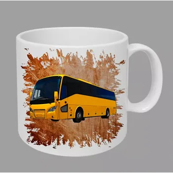 Moon River Scania A30 hrnek s autobusem oranžový obsah 330 ml (hrneček autobus)