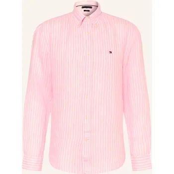 Pánská košile Tommy Hilfiger Pánská Lněná Košile Regular Fit, růžová /...