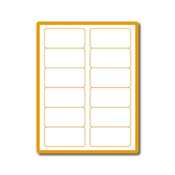 Samolepící etiketa 35 00045 - Print Etiketa A4, 88,9 mm x 46,5 mm, 12 etiket na archu - Balení 100 ks
