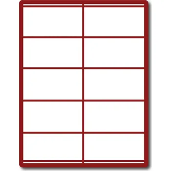 Samolepící etiketa 35 00024 - Print Etiketa A4, 105 mm x 57 mm, 10 etiket na archu - Balení 100 ks.