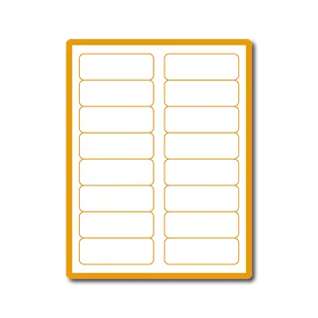 Samolepící etiketa 35 00059 - Print Etiketa A4, 88,9 mm x 33,8 mm, 16 etiket na archu - Balení 100 ks.