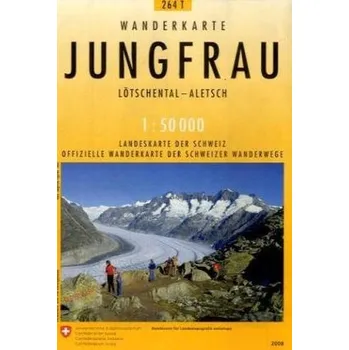 Cestování Landeskarte der Schweiz Jungfrau
