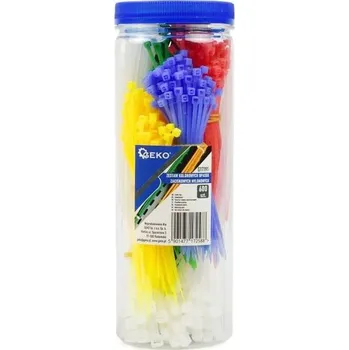 Organizace kabelů Geko G17191 barevné 600 ks