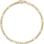 Zlatý Náramek Figaro 7010352