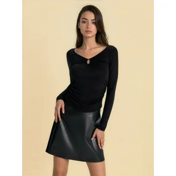 Oblečení a móda Sinsay - Halenka z viskózy - černá - 550HC-99X - 550HC-99X-XXL