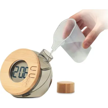 Hodiny Bambusové LCD hodiny na vodu - MO6865-27