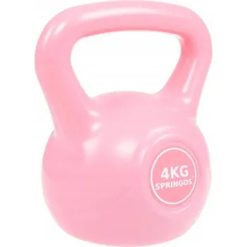 Sport SPRINGOS Kettlebell 4 kg ABS SPRINGOS růžový