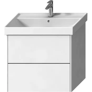 Šatní skříň Laufen FIORA skříňka pod umyvadlo 75,9x45,3x67,4 cm, 2 zásuvky, Push-open, lesklá bílá