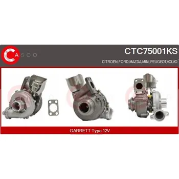 Turbodmychadlo Dmychadlo, plnění CASCO CTC75001KS