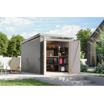 Zahradní domek plechový domek KARIBU IRIDIUM 2,5 (48449) šedý LG4808 Varianta: plechový domek KARIBU IRIDIUM 2,5 (48449) šedý LG4808