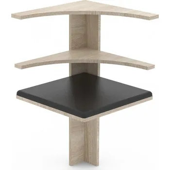 Psací stůl Vcm Rohový spoj k jídelní lavici Esal, dub sonoma