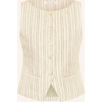 Dámská vesta Samsøe Samsøe Dámská Blejzrová Vesta Saloves Ze&nbsp;Lnu, režná /...