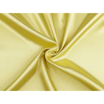 Satén elastický metráž, střední, 20 (35) žlutá světlá