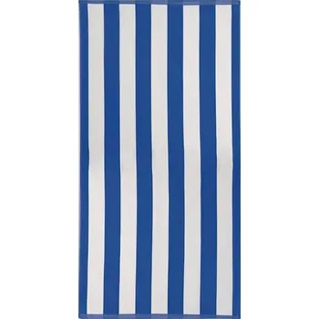 Osuška Plážová osuška KABANA, modré pruhy, froté, 90x170cm