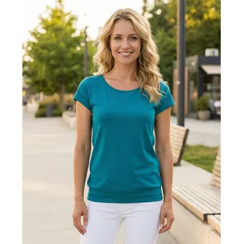 Dámské tričko Dámské triko ALTISPORT NoPrint NP/ALW021 TMAVÝ TYRKYS XS