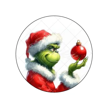 Jedlá dekorace na dort GRINCH záludný, VARIANTA Jedlý papír 1883