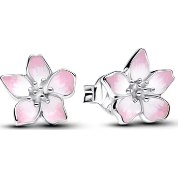 Náušnice PANDORA stříbrné náušnice Třešňový květ