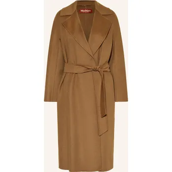 Dámský kabát Max Mara Studio Dámský Vlněný Kabát Cles, světle hnědá, 42