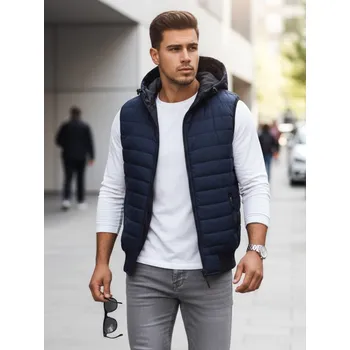 Tmavě modrá vesta s kapucí TX4236 Velikost: M