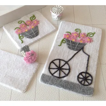 Koupelnová předložka ASIR Koupelnová předložka ALACATI bílá 3 ks