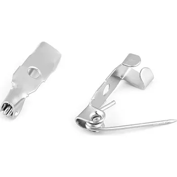 Brožový můstek 5x15 mm, velké, platina