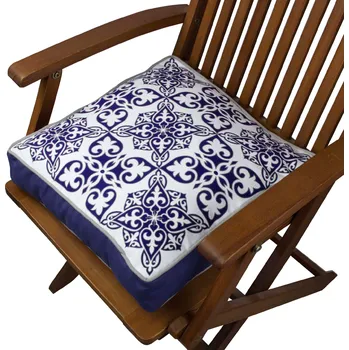 Povlak na polštářek ASIR Polštář YM1296 bílý s modrými ornamenty