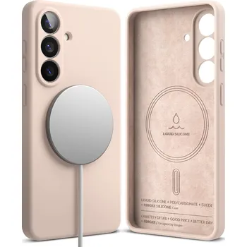 Telefonní příslušenství Ringke - Silicone MagSafe - Samsung Galaxy S26 Plus - Pískově růžová
