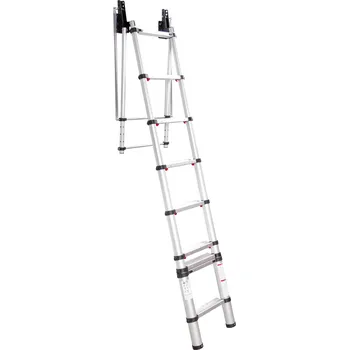 Žebřík Teleskopický půdní žebřík, hliníkový, 2,7 m, 9 příček - AH51270