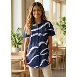 Dámská košile premium ALTISPORT VOJ/ALW088KOS01 TMAVĚ MODRÁ S