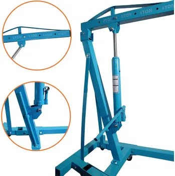 zvedák HYDRAULICKÝ DÍLENSKÝ JEŘÁB NOSNOST AŽ 2 T ZVEDÁK SKLÁDACÍ BITUXX M18964