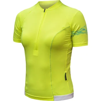 cyklistický dres Dámský dres kr.rukáv SENSOR COOLMAX ENTRY neon yellow S