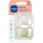 mam dudlík Supreme 6+m, béžový/zelený