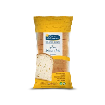 Trvanlivě pečivo Piaceri Mediterranei BÍLÝ BEZLEPKOVÝ KRÁJENÝ CHLÉB (300g)
