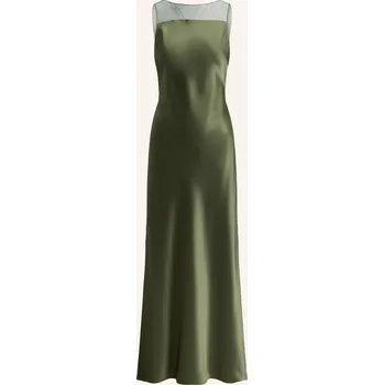 Dámské šaty Polo Ralph Lauren Dámské Saténové Šaty, olivová, 36