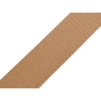 Popruh polypropylenový šíře 50 mm tloušťka 1 mm, střední, 73 hnědá přírodní