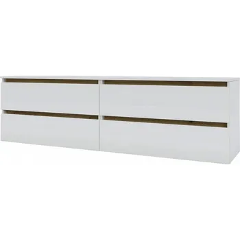 Televizní stolek IDEA skříňka pod TV 1800, Nimfea alba / Oak Artisan