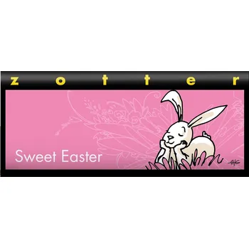 Čokoláda Zotter Bio plněná mléčná čokoláda Sladké Velikonoce, 70 g