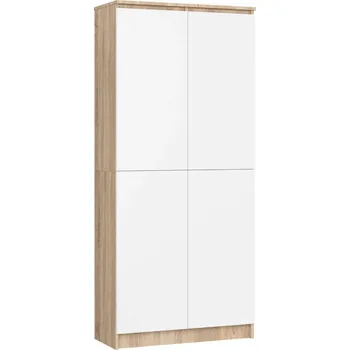 Policová skříň Policová skříň 80 cm VALESTRA - dub sonoma / bílá