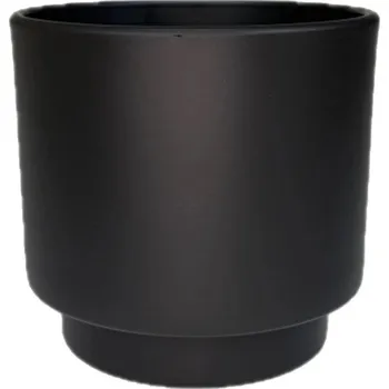 Obal na květináč Obal na květináč keramický CYLINDR antracitový 16cm
