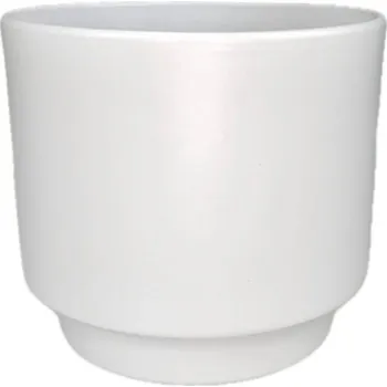 Obal na květináč Obal na květináč keramický CYLINDR bílý 16cm