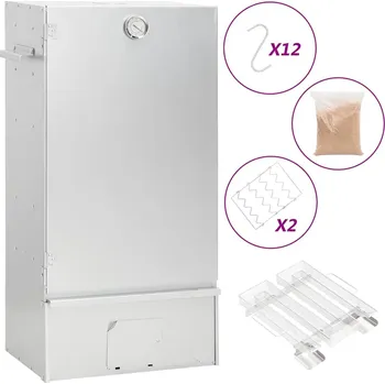 Zahradní gril Grilovací trouba / udírna s generátorem kouře pozinkovaná ocel3200761